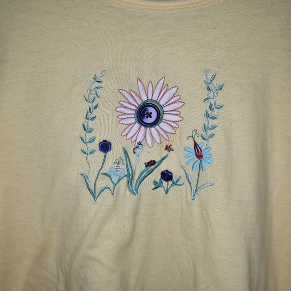 Extra Shenanigans Floral 3/4 Tee Shirt Size 3X - Picture 5 of 6
